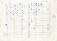 内山登美子詩稿